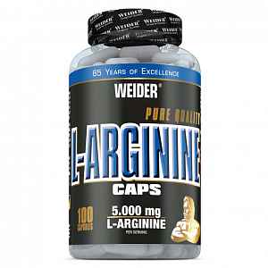 Weider, L-Arginine Caps, 100 kapslí