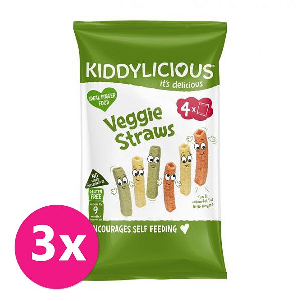 3x KIDDYLICIOUS Tyčinky - Zeleninové, 12 g