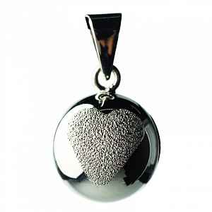 Bola těhotenská rolnička SPARKLE Glitter heart