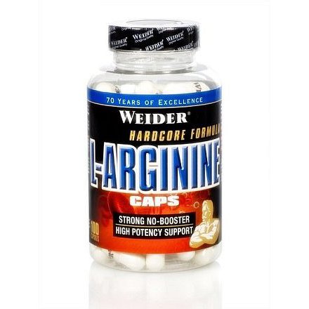 Weider, L-Arginine Caps, 100 kapslí