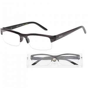 AMERICAN WAY brýle čtecí +1.50 černé s pruhy a pouzdrem