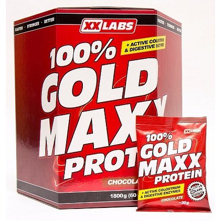 100% gold maxx protein – mix příchutí 1800 g (60 sáčků)