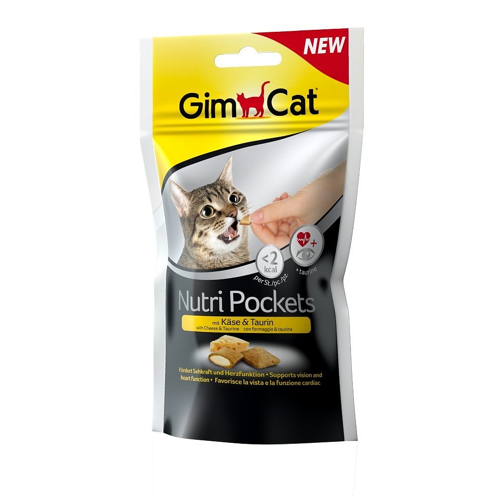GimCat Nutri Pockets sýr a taurin 60g