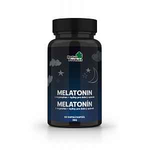 Naturprodukt Melatonin + L-tryptofan + byliny 60 kapslí