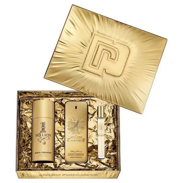 Paco Rabanne One Million Parfum  dárkový set EdP 100 ml + deodorant 150 ml + miniatura 10 ml