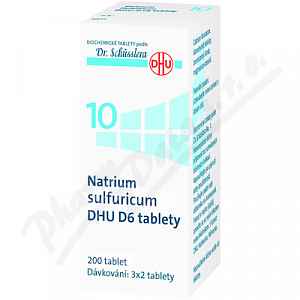 NATRIUM SULFURICUM DHU D5-D30 neobalené tablety 200
