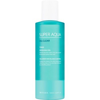 Missha Super Aqua Oil Clear osvěžující tonikum 180 ml