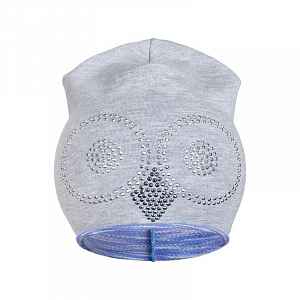 New Baby Jarní čepička  sova šedo-zelená, vel. 86/92