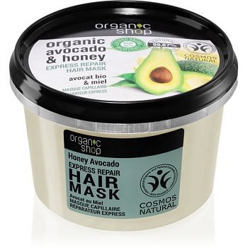 Organic Shop Organic Avocado & Honey regenerační maska na vlasy 250 ml