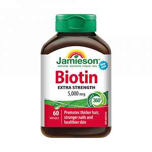 Jamieson Biotin 5000 mcg 60 kapslí