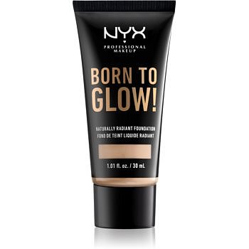 NYX Professional Makeup Born To Glow tekutý rozjasňující make-up odstín 02 Alabaster 30 ml