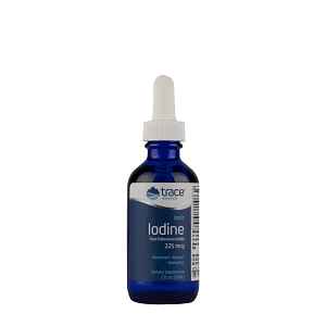 Trace Minerals Ionic Iodine, Ionizovaný jód, 225 mcg, 59 ml