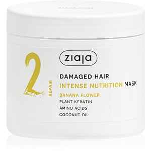 Ziaja Plant Essentials Banana Flower vyživující maska na vlasy pro poškozené vlasy 350 ml