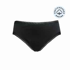 ecodis Menstruační kalhotky Panty na střední menstruaci - černé