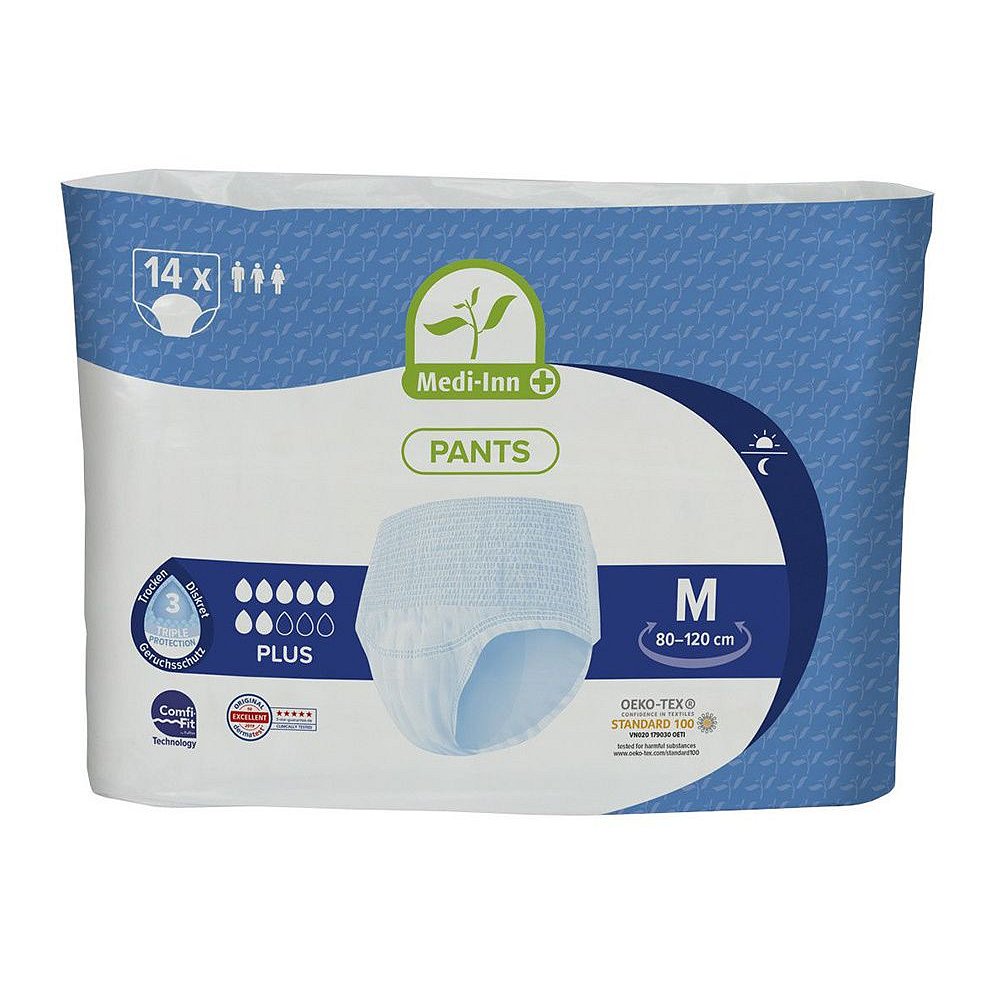 Medi-Inn Inkontinenční kalhotky Plus 7 kapek vel. M 14 ks