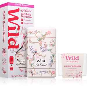 Wild Cherry Blossom Birds and Berries Case tuhý deodorant s pouzdrem 40 g