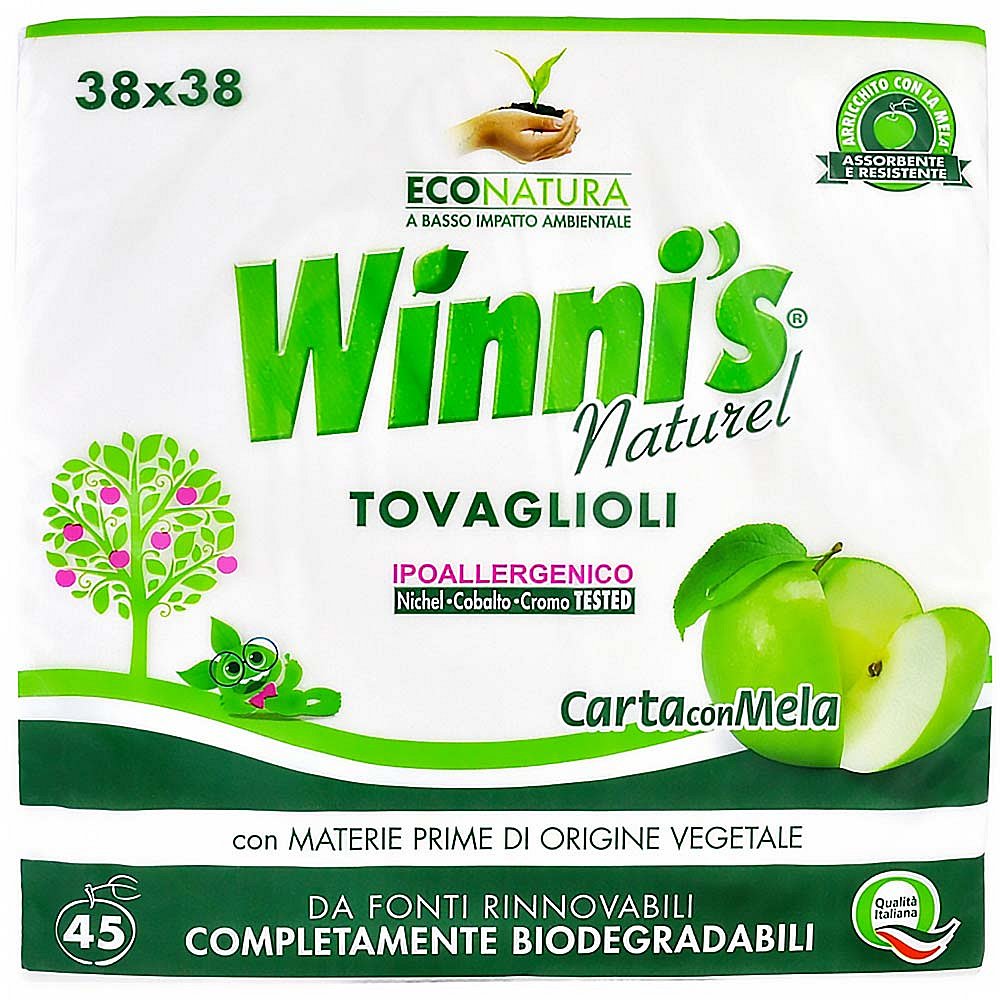 WINNI´S NATUREL – ekologické papírové ubrousky 45 ks