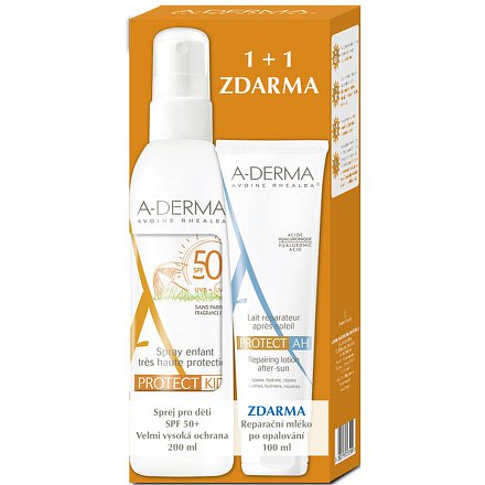 A-DERMA Protect Sprej Děti SPF50+ 200ml+R.Ml.100ml