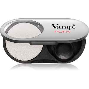 PUPA Milano Vamp! Radiant Baked Eyeshadow dlouhotrvající zářivé oční stíny odstín 401 White Snow - WET & DRY 1 g
