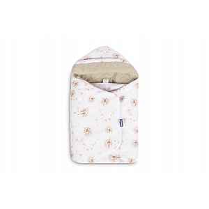 SENSILLO Zavinovačka 2v1 do autosedačky, kočárku, mušelín, bavlna, Pampeliška, béžová