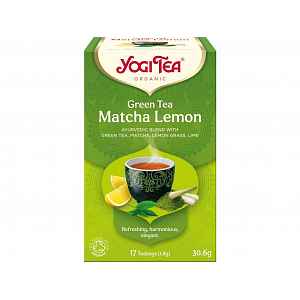 Yogi Tea Bio Zelený čaj Matcha Citrón 17x1,8g