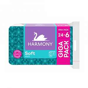 Harmony Soft toaletní papír giga pack 24+6 rolí