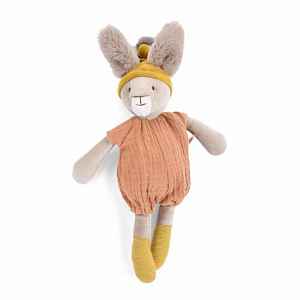 Moulin Roty Malý plyšový zajíček Clay