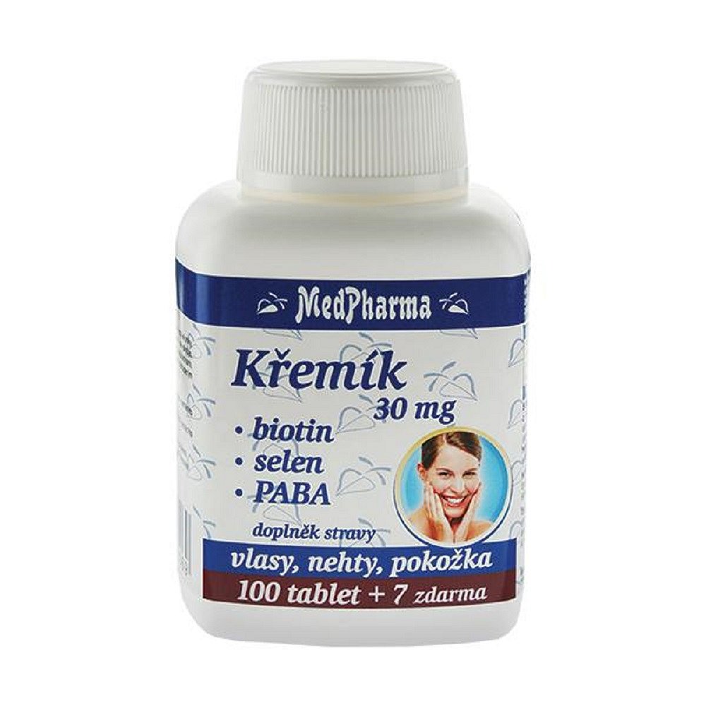 MEDPHARMA Křemík 30 mg + Biotin + PABA 107 tablet