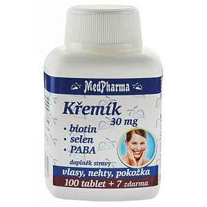 MEDPHARMA Křemík 30 mg + Biotin + PABA 107 tablet