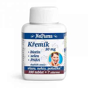 MEDPHARMA Křemík 30 mg + Biotin + PABA 107 tablet