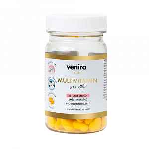 Venira kids Multivitamin pro děti ve formě kostiček pomeranč 120 tablet