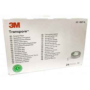3M Transpore 1,25 cm x 9,15 m transparentní náplast 24 ks