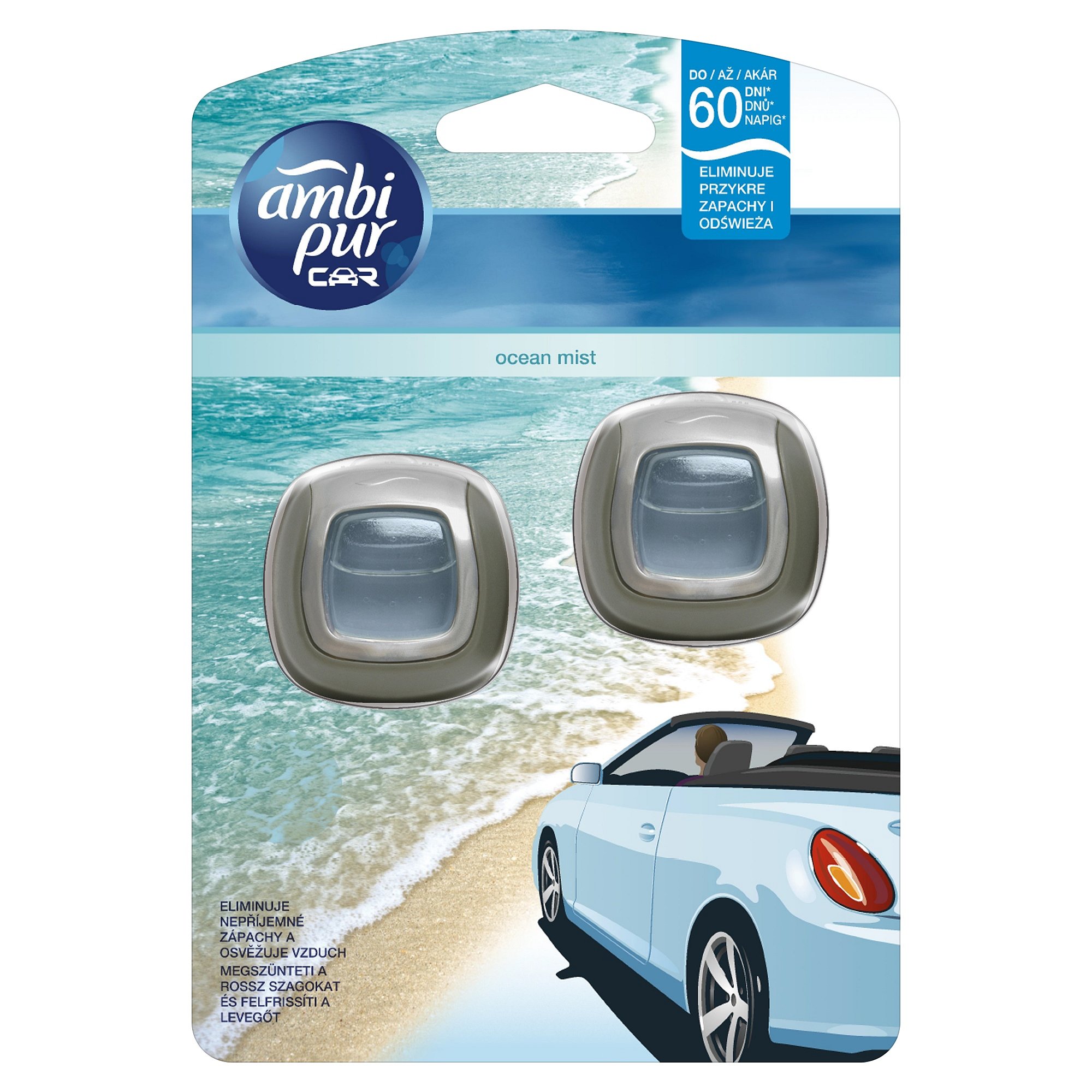 AmbiPur Car Jaguar Ocean Mist  2 x 2 ml