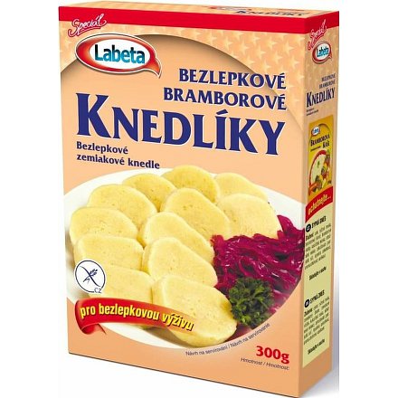 Bezlepkové bramborové knedlíky 300g Labeta