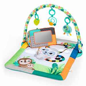 BRIGHT STARTS Deka na hraní pro rozvoj motoriky a smyslů Tropical Treetop™, 0m+