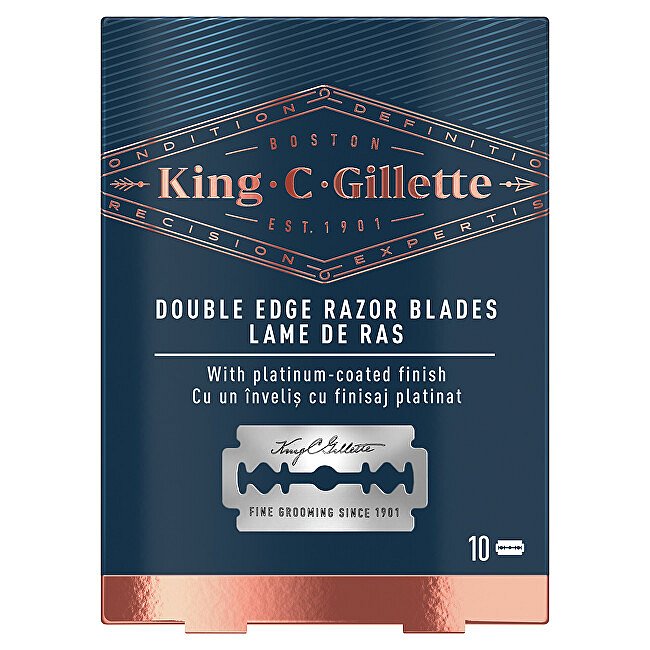 Náhradní žiletky King (Double Edge Razor Blades) 10 ks