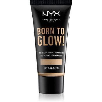 NYX Professional Makeup Born To Glow tekutý rozjasňující make-up odstín 6.5 Nude 30 ml