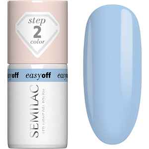Semilac Easy Off Step 2 gelový lak na nehty s použitím UV/LED lampy odstín Azul Blue 7 ml