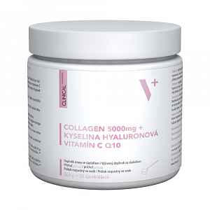 Clinical Collagen 5000 mg + kyselina hyaluronová + vitamin C & Q10 264 g