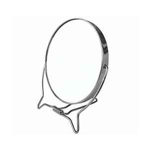 Oboustranné kulaté zrcátko Duko M-07 - 127 x 147 mm