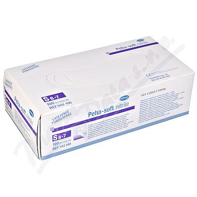 Rukavice vyš.Peha-Soft NITRILE b.pudru nes.S 100ks