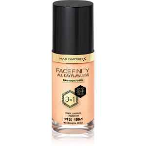 Max Factor Facefinity All Day Flawless dlouhotrvající make-up SPF 20 odstín 33 Crystal Beige 30 ml