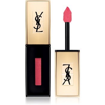 Yves Saint Laurent Vernis À Lèvres Glossy Stain dlouhotrvající rtěnka a lesk na rty 2 v 1 odstín 42 Tangerine Moiré 6 ml