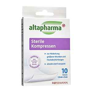 altapharma Sterilní kompresní polštářky 10 ks