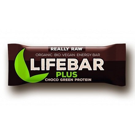 Lifebar plus čokoláda a konopný protein BIO 47 g Lifefood