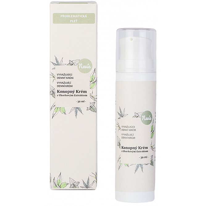 Navia Denní konopný krém pro mastnou pleť BIO 30ml