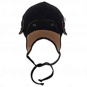 New Baby Jarní kojenecká čepička  Special One černá, vel. 86 (12-18m)