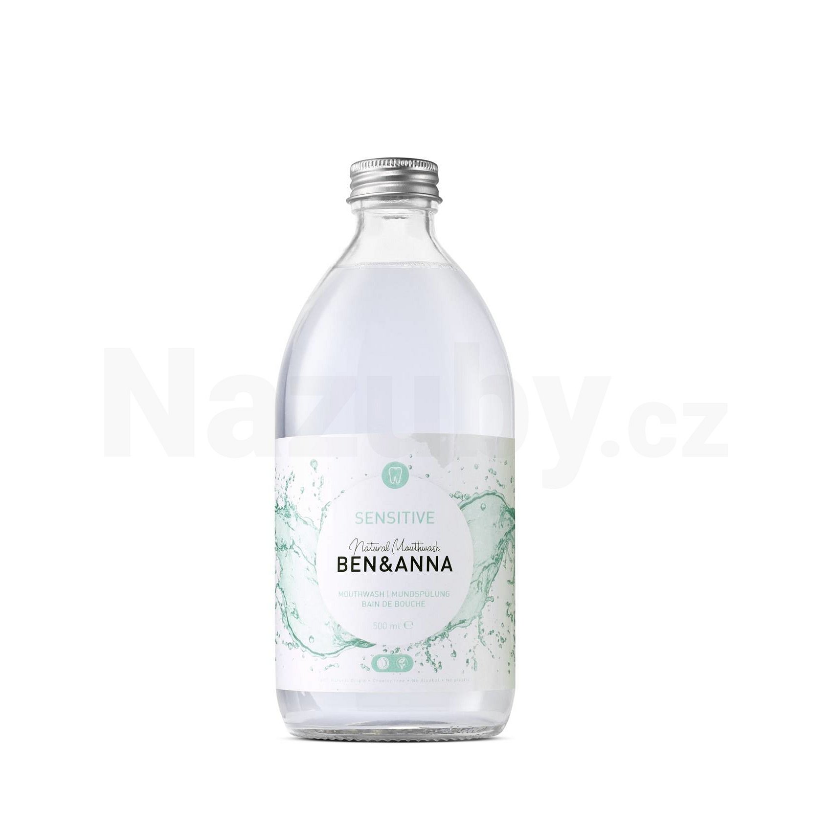 Ben & Anna Přírodní ústní voda pro citlivé zuby 500 ml