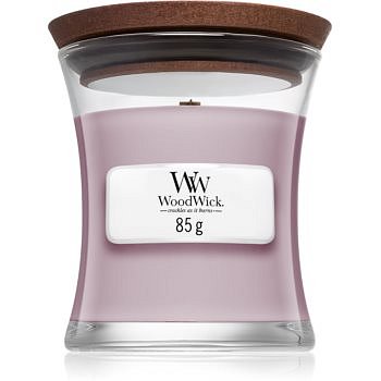 Woodwick Wild Violet vonná svíčka s dřevěným knotem 85 g