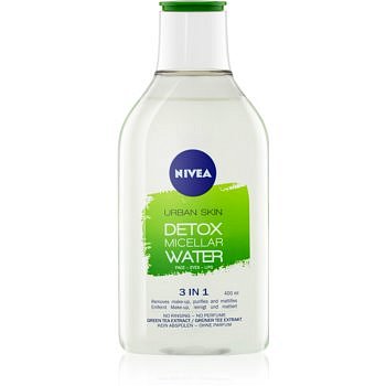 Nivea Urban Skin micelární voda 3v1 s výtažkem zeleného čaje  400 ml